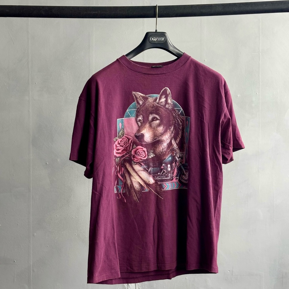 Dog Graphic T-Shirt - Purple